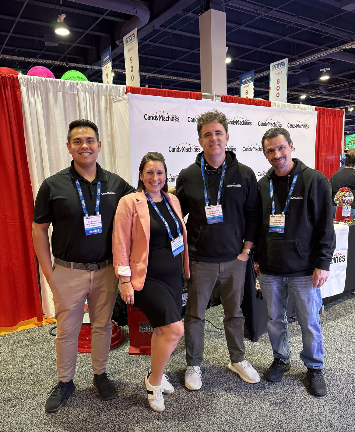 ClawMachines.com team at a trade show